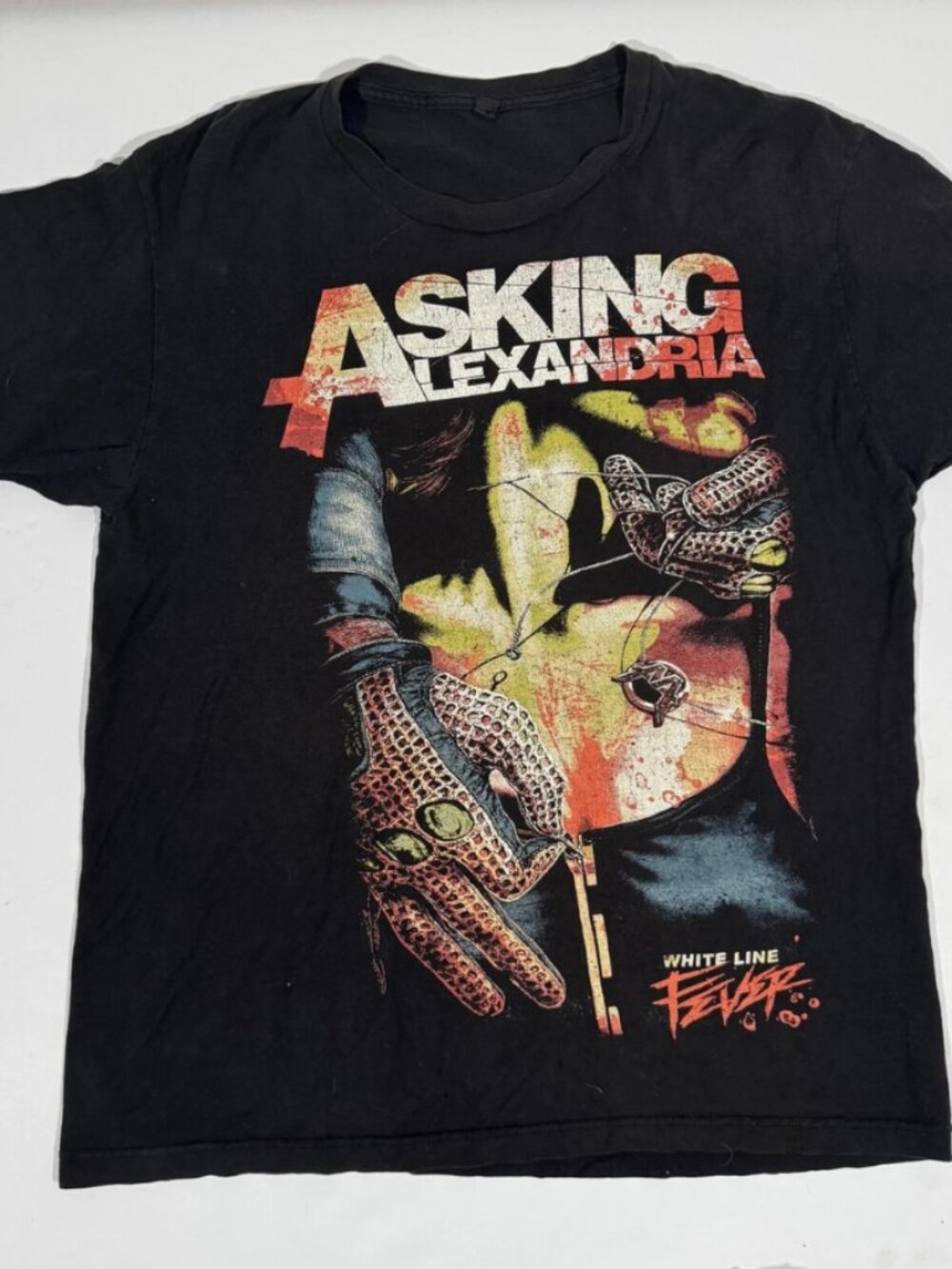 Asking Alexandria White Line Fever Graphic T-Shirt